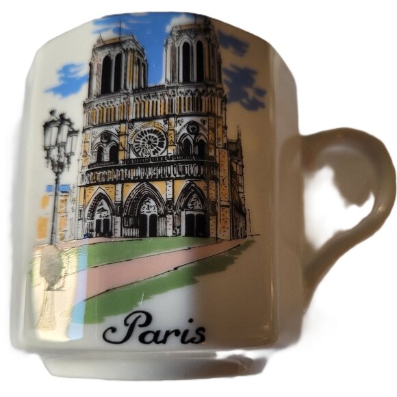 NEM Decor France Espresso Cup | Notre Dame Motif | Souvenir Mug | Paris - Picture 3 of 6